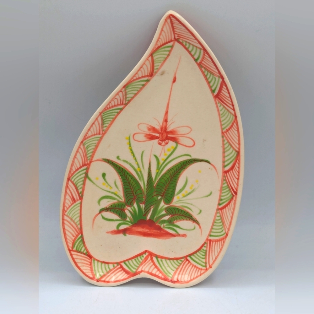 Bat Trang, pottery, made in Vietnam trinket dish, Dragonfly